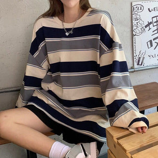 Striped Oversized Sweatshirt