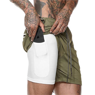 Double Layer Solid Shorts