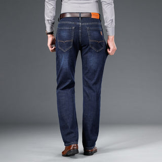 Fitted Straight Stretch Denim