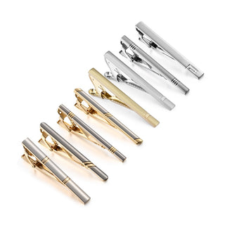 8 PCS Luxury Tie Clip Set