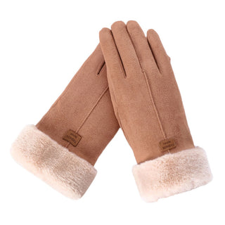 Cotton suede gloves