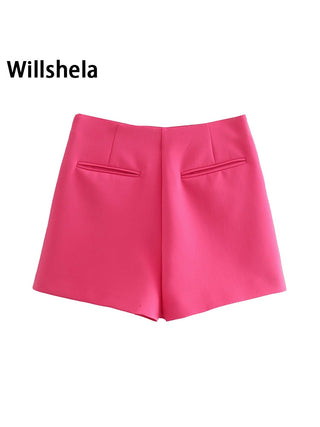 Asymmetrical High Waist Skort