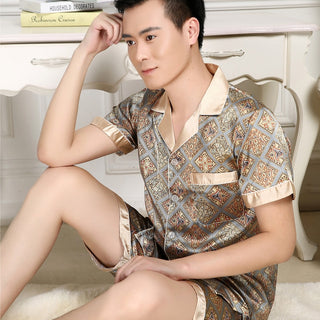 Silk Long-sleeved Pajamas Sets