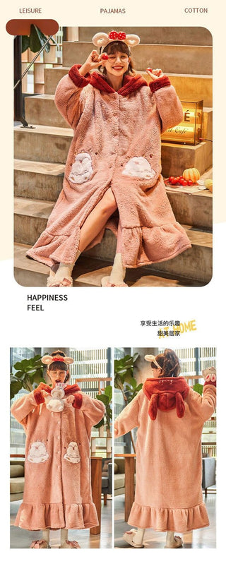 Strawberry Hooded Nightwear