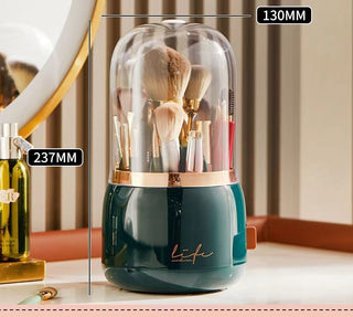 360° Rotating Makeup Brushes Holder