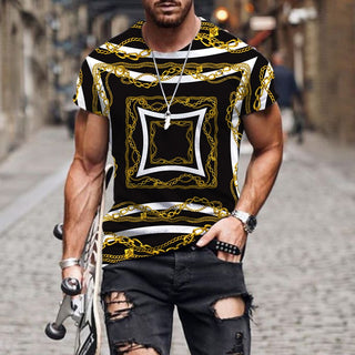 3D Print T Shirt High end luxury pattern