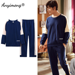 Long Sleeve Loungewear Cotton Pajamas Set (See more options)