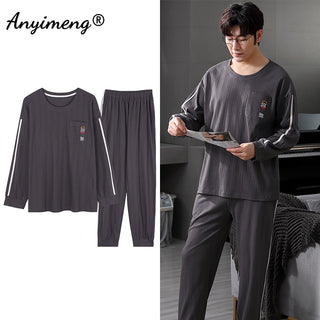 Long Sleeve Loungewear Cotton Pajamas Set (See more options)