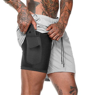 Double Layer Solid Shorts