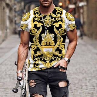 3D Print T Shirt High end luxury pattern