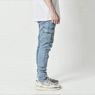 Mid Waist Denim Pants