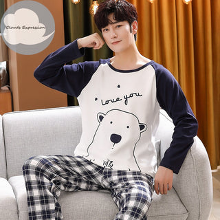 Knitted Cotton Cartoon Pyjamas Set (See more options)