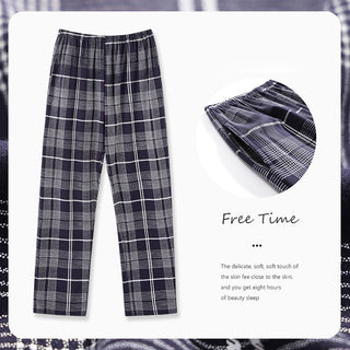 Cotton Plaid Pants