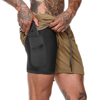 Double Layer Solid Shorts