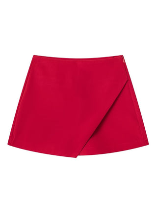 Asymmetrical High Waist Skort