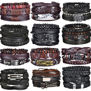 Vintage Gothic Leather Bracelets