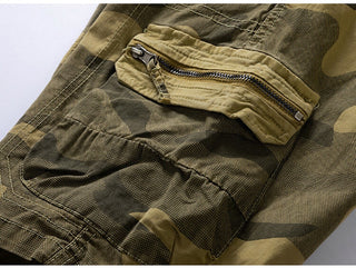 Cotton Cargo Camouflage Shorts