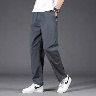 Cotton Multi Pockets Loose Straight Pants