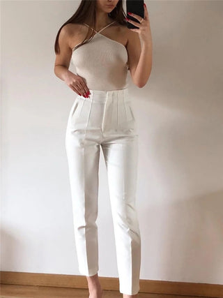 Casual High Waisted Pants