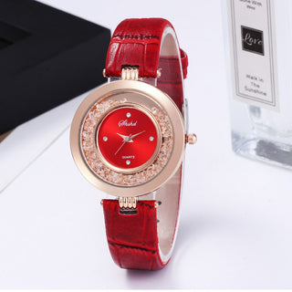 Fashionable classic retro green quartz watch