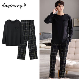 Long Sleeve Loungewear Cotton Pajamas Set (See more options)