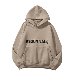 Hoodie Fleece Warm Reflective Letters Print  Oversized