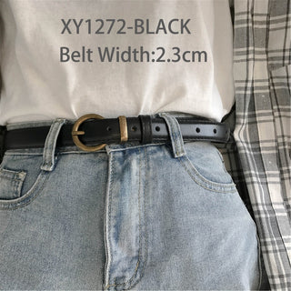 Luxury Fashion Thin Belt Genuine Leather