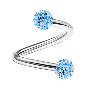 Crystal Twist Helix Earring