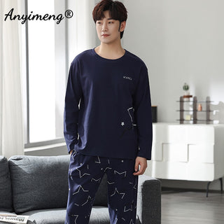 Long Sleeve Loungewear Cotton Pajamas Set