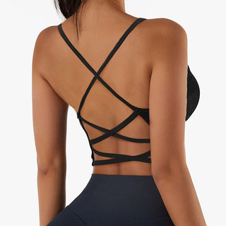 Cross Strap Sports Bra Top