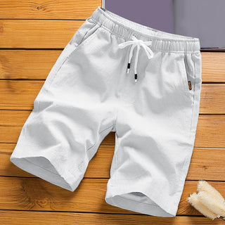 Mid-Waist Thin Elastic Short Pants