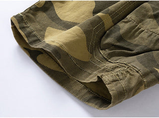 Cotton Cargo Camouflage Shorts