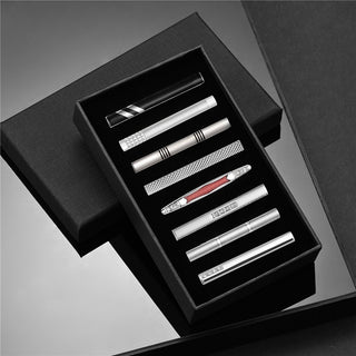 8 PCS Luxury Tie Clip Set