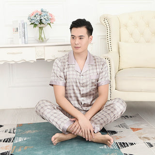 Silk Long-sleeved Pajamas Sets