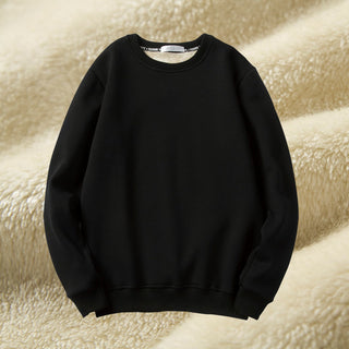 Fleece Thickened Sweatshirts O-neck Long Sleeve