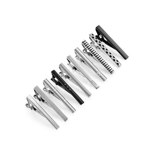 8 PCS Luxury Tie Clip Set