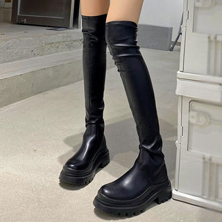 Knee high Chunky boots