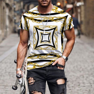 3D Print T Shirt High end luxury pattern