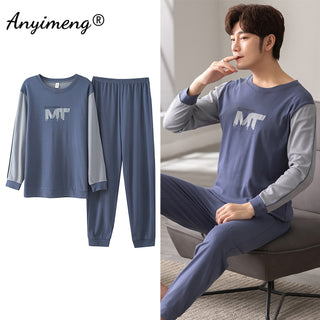 Long Sleeve Loungewear Cotton Pajamas Set