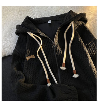 Loose Zip Up Hoodies with Pocket