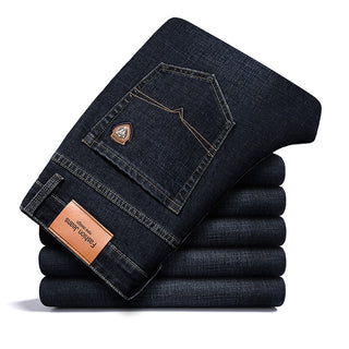 Fitted Straight Stretch Denim