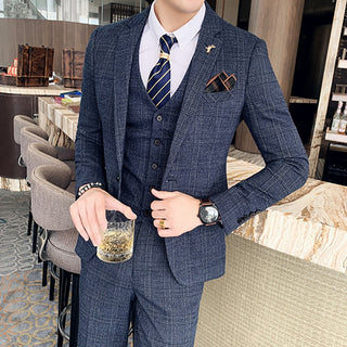 Jacket+Vest+Pants 3pcs Formal Wear Set