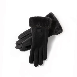 Cotton suede gloves