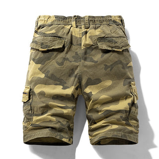 Cotton Cargo Camouflage Shorts