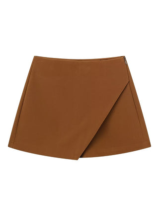 Asymmetrical High Waist Skort