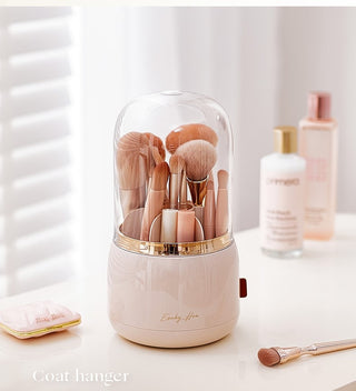 360° Rotating Makeup Brushes Holder