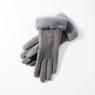 Cotton suede gloves