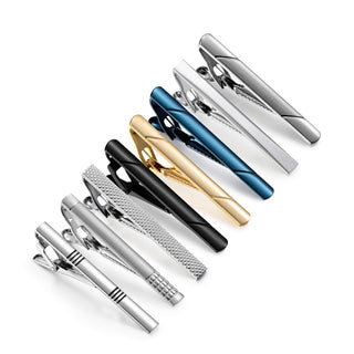 8 PCS Luxury Tie Clip Set