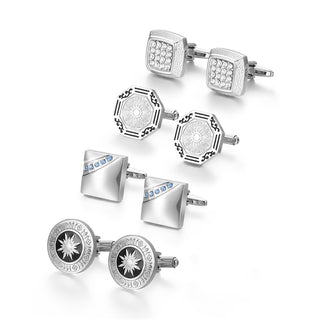 4 Pairs Shirt Cufflinks