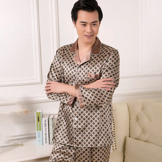 Silk Long-sleeved Pajamas Sets
